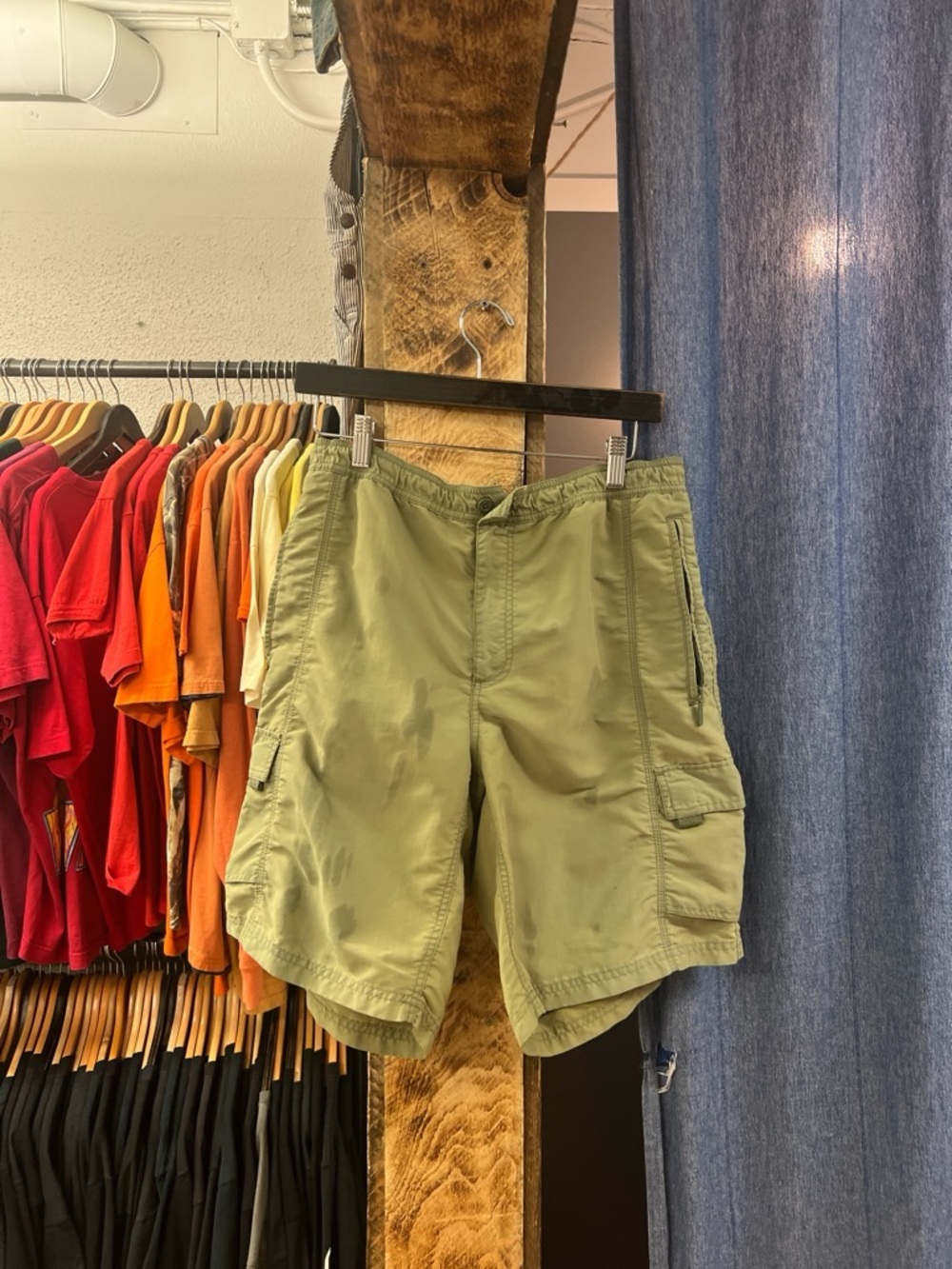 Vintage Denver Hayes Green Cargo Shorts